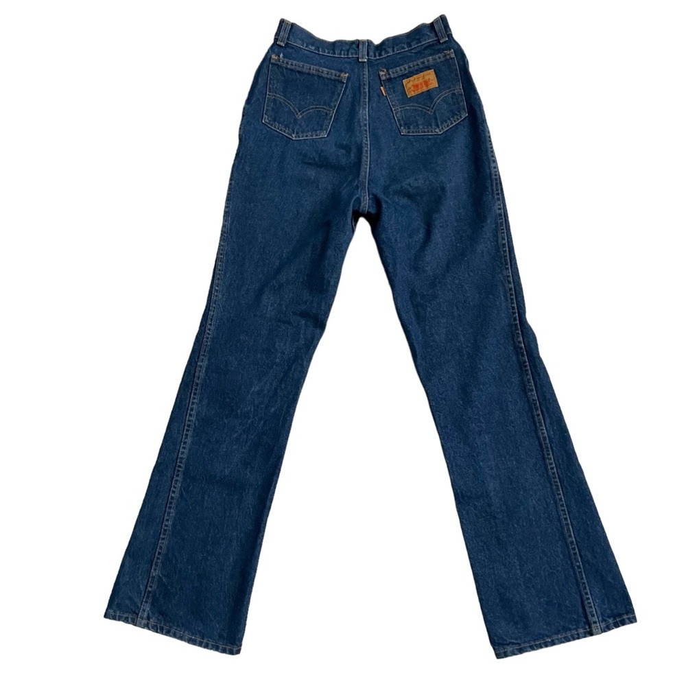 Vintage 1978 Levi’s Women’s 746 ‘Student Bell Bottom’ Flare Dark Wash Jeans USA - Picture 1 of 13